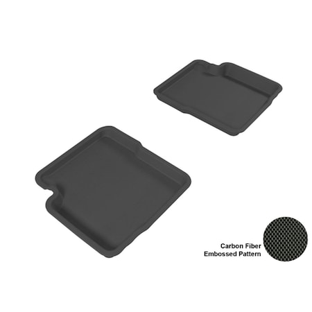3D Maxpider FIAT 500 2012-2013 KAGU BLACK R2 Floor Mat L1FA00321509